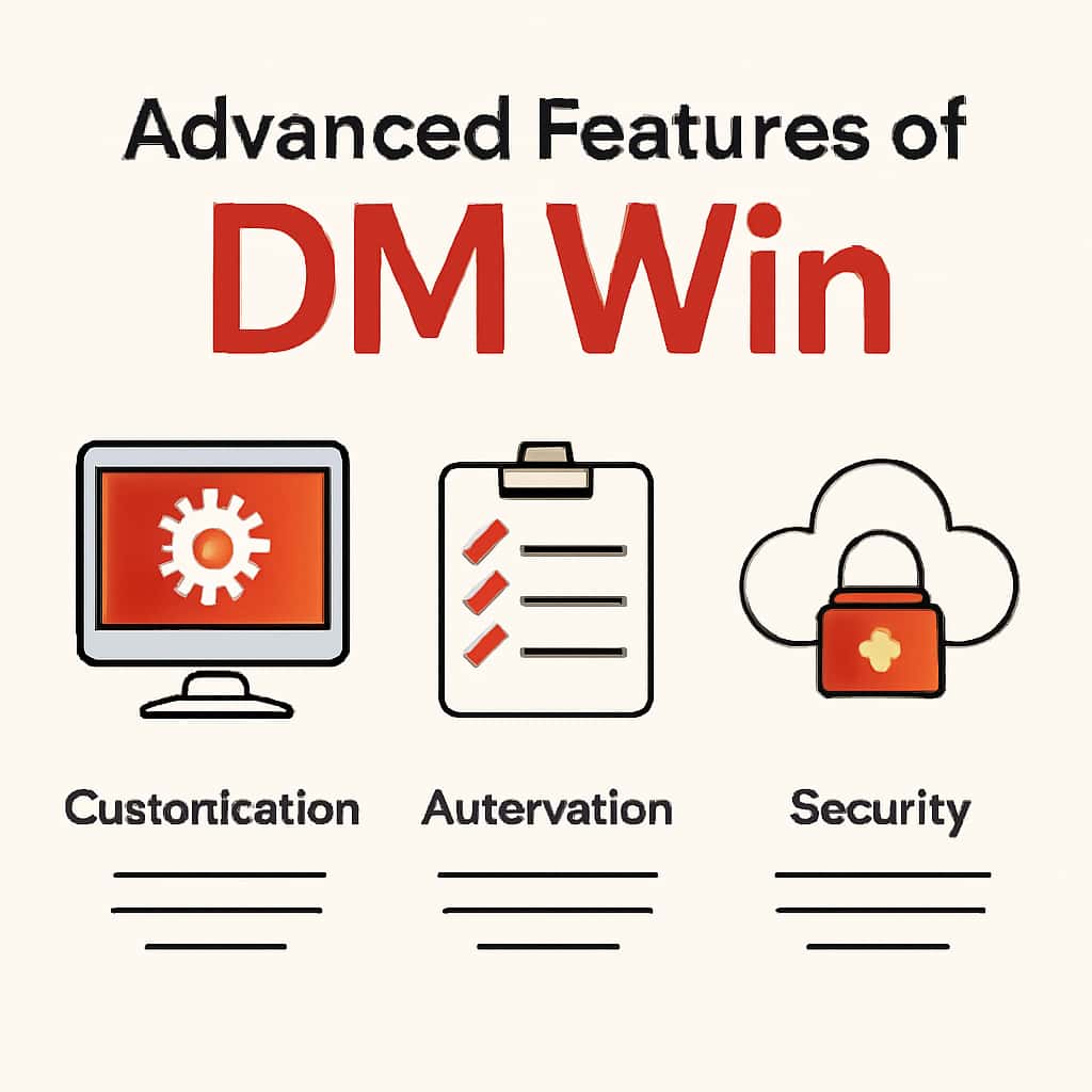 Diagram illustrating advanced features of Dm Win.