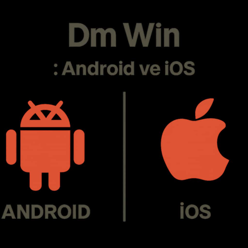 Illustration showing installation steps for Dm Win across different platforms.