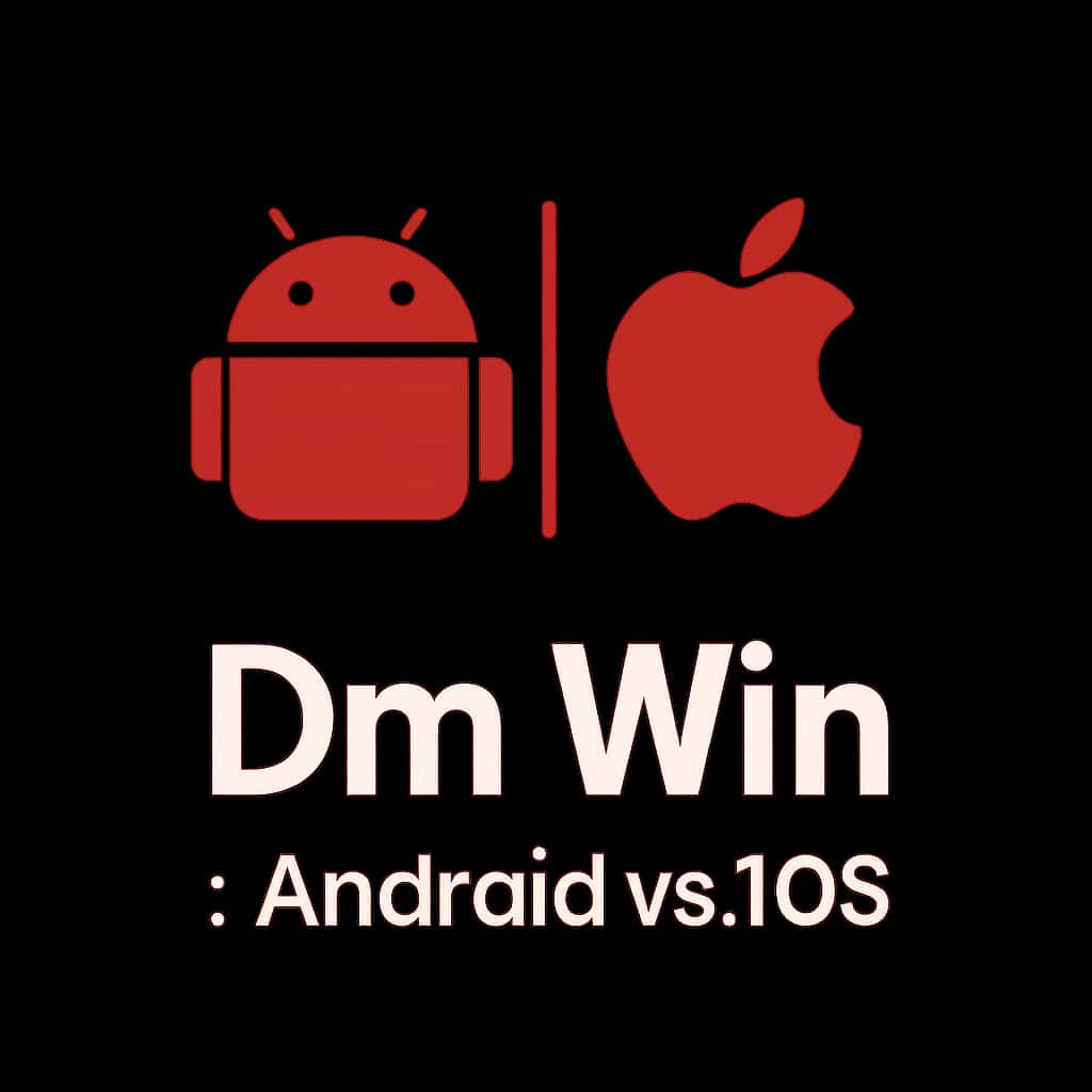 Icon representing Dm Win for Android and iOS comparison.