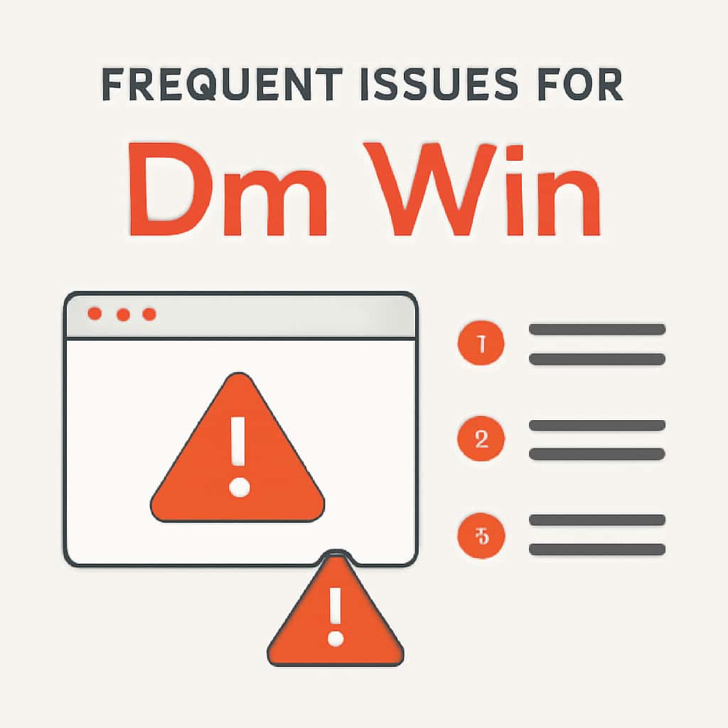 Diagram explaining Frequent Issues for Dm Win