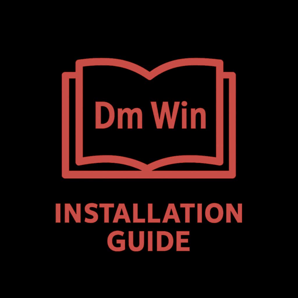 A professional badge representing the Installation Guide for Dm Win.