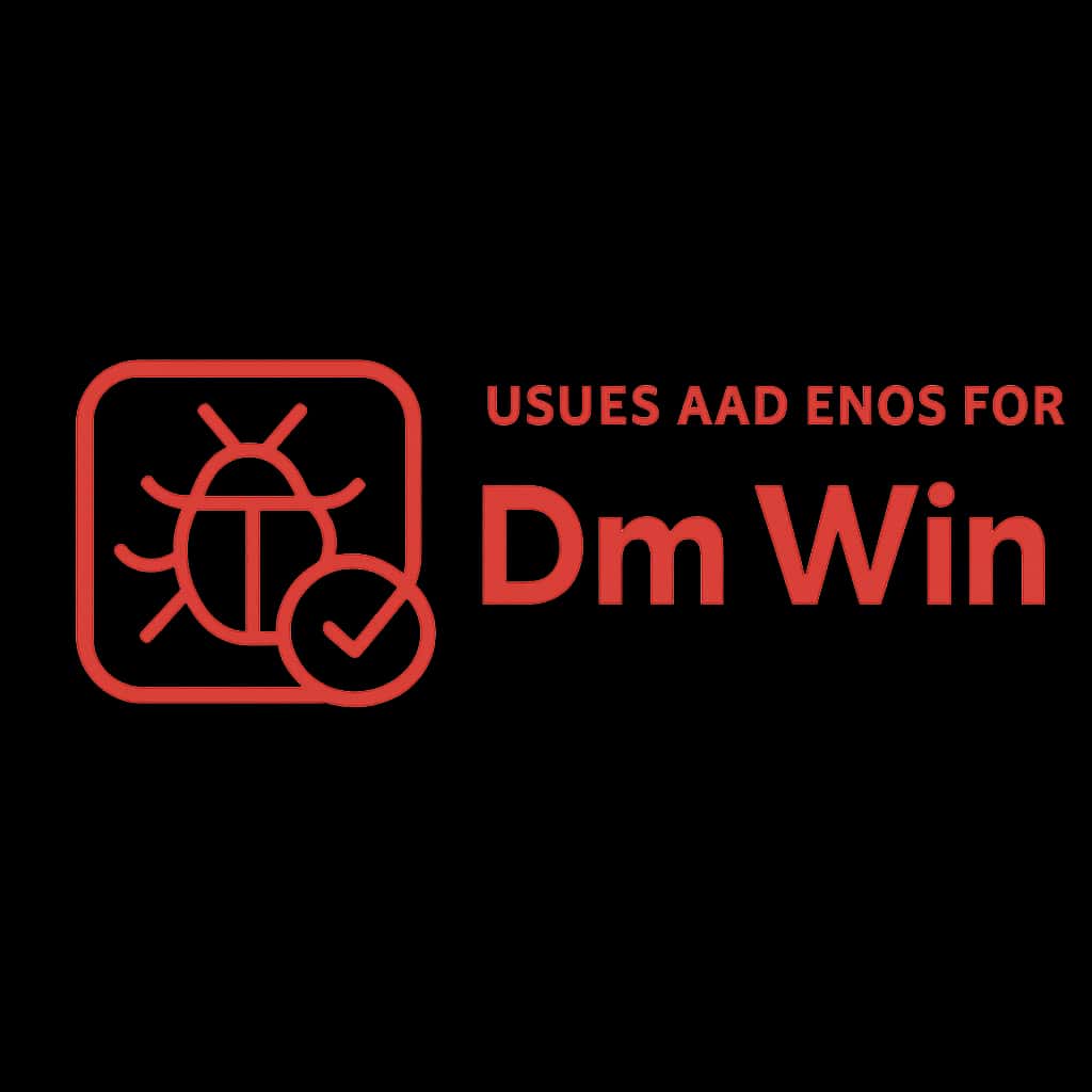 A badge representing the help and guidance for Dm Win issues and fixes.