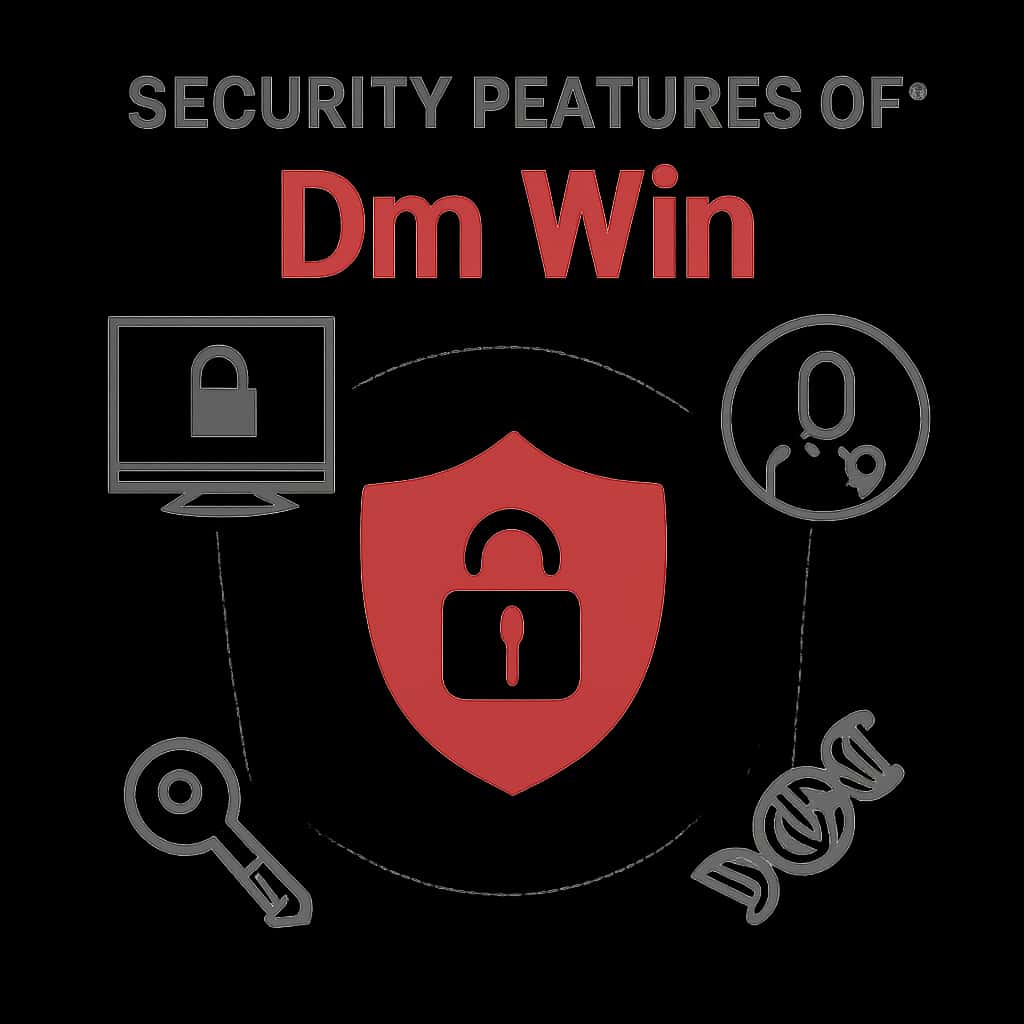 An educational illustration on Dm Win security measures.