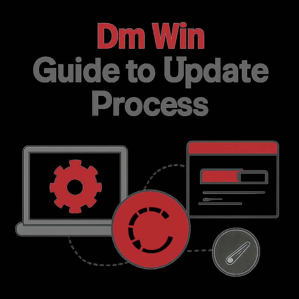 Diagram illustrating steps in the Dm Win update process.
