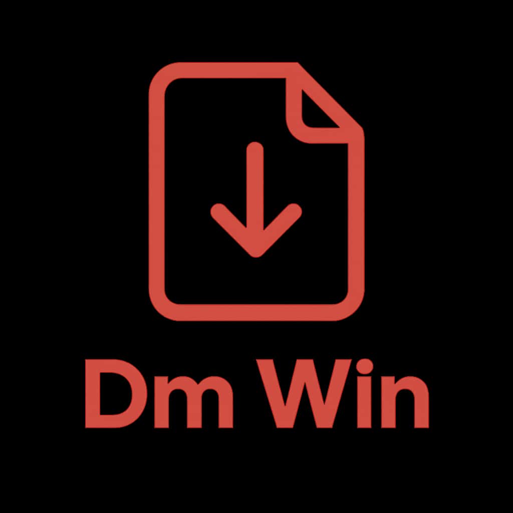 A badge representation of Dm Win Download.