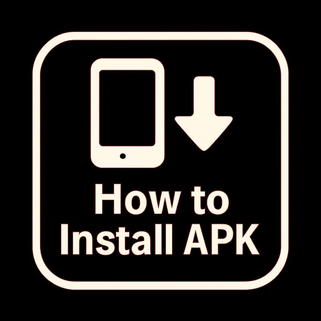 Icon representing the guide on installing Dm Win APK.