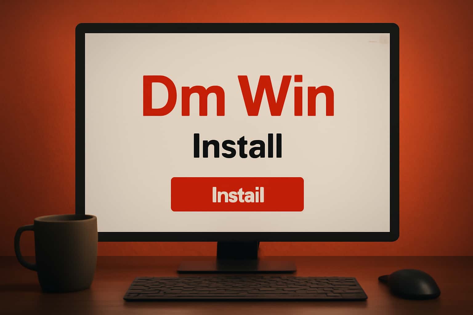 An informative graphic about Dm Win Install showing installation steps.