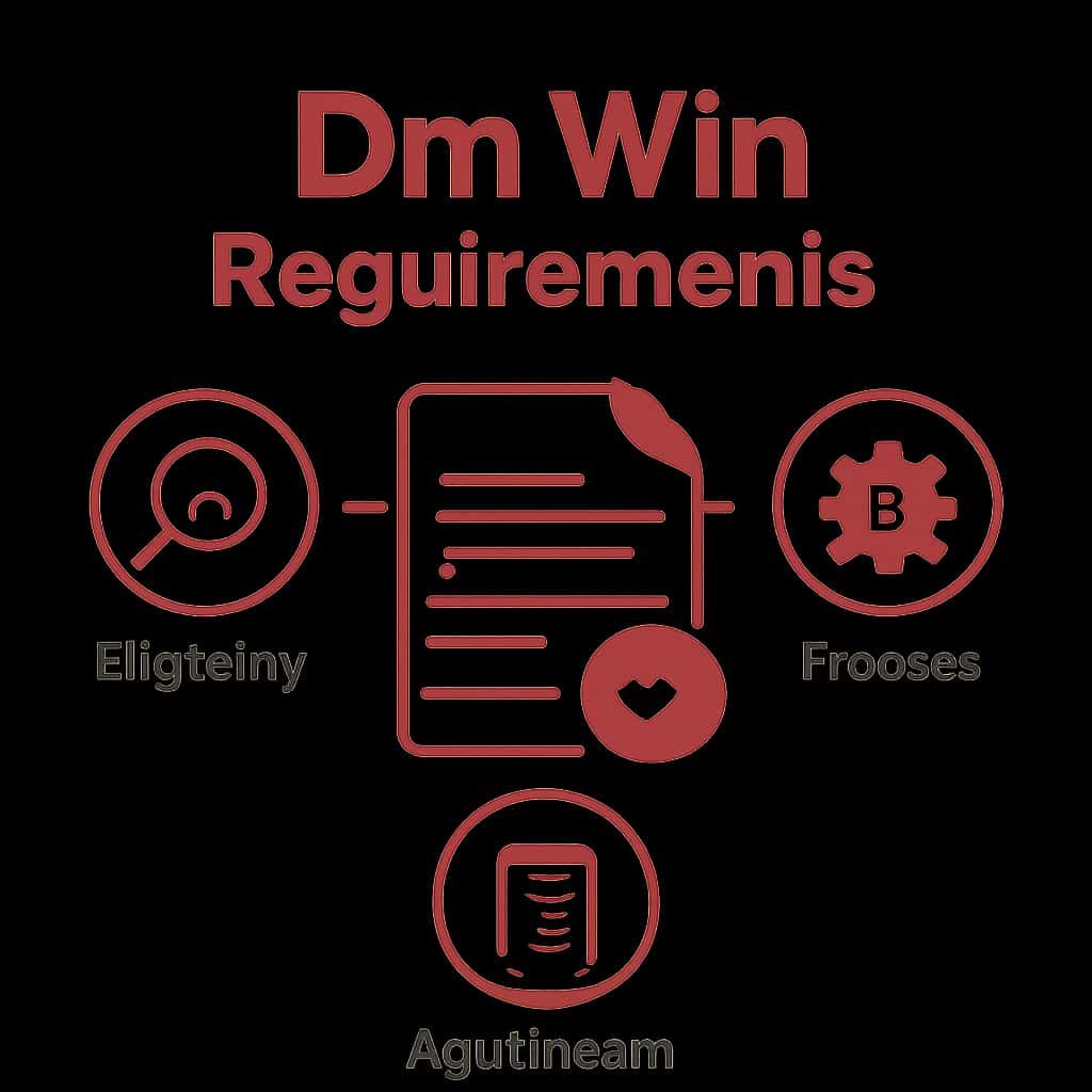 Illustration detailing the requirements for Dm Win.