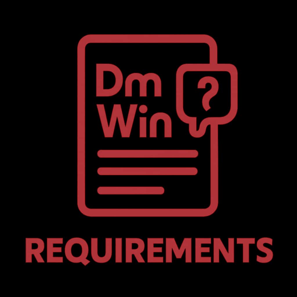 Icon symbolizing Dm Win Requirements.